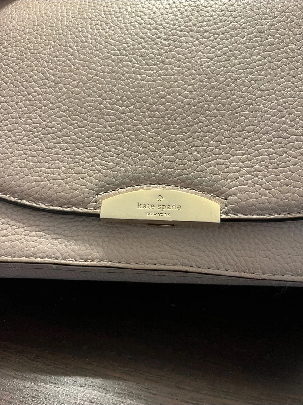 kate spade Pebbled Taupe Top-Handle Satchel